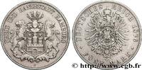 GERMANY - FREE CITY OF HAMBURG 5 Mark GERMANY - FREE CITY OF HAMBURG Hambourg 1876 (38mm, 27,51g, 12h) -