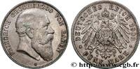 GERMANY - GRAND DUCHY OF BADEN - FREDERICK I 5 Mark GERMANY - GRAND DUCHY OF BADEN - FREDERICK I Karlsruhe 1903 (38mm, 27,78g, 12h) -