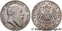 GERMANY - GRAND DUCHY OF BADEN - FREDERICK I 5 Mark GERMANY - GRAND DUCHY OF BADEN - FREDERICK I Karlsruhe - G 1904 (38mm, 27,78g, 12h) -