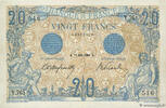 FRANCE 20 Francs BLEU FRANCE 20 Francs BLEU 1906 XF -