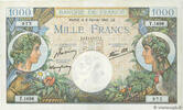 FRANCE 1000 Francs COMMERCE ET INDUSTRIE FRANCE 1000 Francs COMMERCE ET INDUSTRIE 1941 XF- -