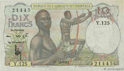 FRENCH WEST AFRICA (1895-1958) 10 Francs FRENCH WEST AFRICA (1895-1958) 10 Francs 1953 AU -