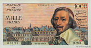 FRANCE 1000 Francs RICHELIEU FRANCE 1000 Francs RICHELIEU 1956 AU- -