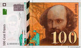 FRANCE 100 Francs CÉZANNE Petit numéro FRANCE 100 Francs CÉZANNE Petit numéro 1997 UNC -