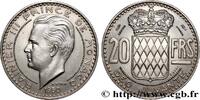 MONACO - PRINCIPALITY OF MONACO - RAINIER III Essai de 20 Francs argent MONACO - PRINCIPALITY OF MONACO - RAINIER III Paris 1950 (23,5mm, 6,48g, 6h) -