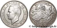 MONACO - PRINCIPALITY OF MONACO - RAINIER III Essai - Piéfort Argent de 50 Francs MONACO - PRINCIPALITY OF MONACO - RAINIER III Paris 1950 (27mm, 20,00g, 6h) -
