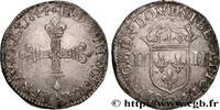FRANCE Quart d'écu, titulature côté croix 1644 LOUIS XIV 'THE SUN KING' ... 3,514.22 元 含税 ＋  150.61 元 运费