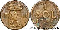 LUXEMBOURG 1 Sol emblème frappe au nom de François II (monnai LUXEMBOURG 1796 (30mm, 15,10g, 6h) -