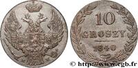 POLAND 10 Groszy administration russe POLAND Varsovie 1840 (19mm, 2,86g, 12h) -