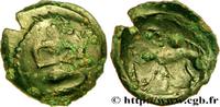 FRANCE Bronze au personnage agenouillé et au sanglier GALLIA BELGICA - BELLOVACI (Area of Beauvais) Beauvais (60) c. Ier siècle avant J.-C. (19mm, 2,93g, 3h) -