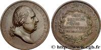 FRANCE Médaille, Commission de l’instruction publique ENSEIGNEMENT 1818 (49,5mm, 70,60g, 12h) -