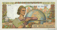 FRANCE 10000 Francs GÉNIE FRANÇAIS FRANCE 10000 Francs GÉNIE FRANÇAIS 1955 VF+ -