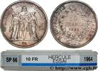 FRANCE Essai de 10 francs Hercule V REPUBLIC Paris 1964 (37mm, 25g, 6h) -