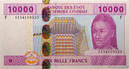 EQUATORIAL GUINEA 10000 Francs type 2002F EQUATORIAL GUINEA 10000 Francs type 2002F 2010 UNC -