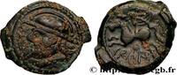 FRANCE Bronze CRICIRV, barbu GALLIA BELGICA - SUESSIONES (Area of Soissons) c. 50-40 AC. (17mm, 3,53g, 2h) -