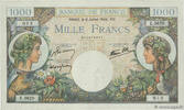 FRANCE 1000 Francs COMMERCE ET INDUSTRIE FRANCE 1000 Francs COMMERCE ET INDUSTRIE 1944 AU+ -