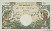 FRANCE 1000 Francs COMMERCE ET INDUSTRIE FRANCE 1000 Francs COMMERCE ET INDUSTRIE 1944 AU -