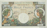 FRANCE 1000 Francs COMMERCE ET INDUSTRIE FRANCE 1000 Francs COMMERCE ET INDUSTRIE 1944 AU -