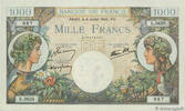 FRANCE 1000 Francs COMMERCE ET INDUSTRIE FRANCE 1000 Francs COMMERCE ET INDUSTRIE 1944 AU+ -