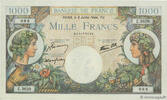 FRANCE 1000 Francs COMMERCE ET INDUSTRIE FRANCE 1000 Francs COMMERCE ET INDUSTRIE 1944 AU+ -
