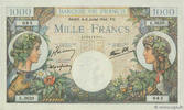 FRANCE 1000 Francs COMMERCE ET INDUSTRIE FRANCE 1000 Francs COMMERCE ET INDUSTRIE 1944 AU+ -