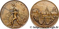 FRANCE Médaille, Fête fédérale de gymnastique SUISSE - CONFÉDÉRATION HELVÉTIQUE Suisse, Lausanne 1891 (36mm, 23,29g, 12h) -