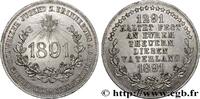 FRANCE Médaille, 600e anniversaire du Pacte fédéral SUISSE - CONFÉDÉRATION HELVÉTIQUE Suisse 1891 (38mm, 6,08g, 12h) -