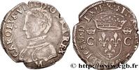 FRANCE Demi-teston, 2e type CHARLES IX Toulouse 1563 (25mm, 4,63g, 7h) -