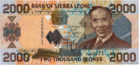SIERRA LEONE 2000 Leones SIERRA LEONE 2000 Leones 2006 UNC -
