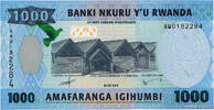 RWANDA 1000 Francs RWANDA 1000 Francs 2015 UNC -
