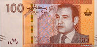 MOROCCO 100 Dirhams MOROCCO 100 Dirhams 2012 UNC -