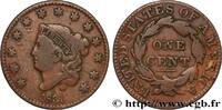 UNITED STATES OF AMERICA 1 Cent Liberté “Braided Hair” variété moyennes let UNITED STATES OF AMERICA 1831 (27,5mm, 10,30g, 6h) -