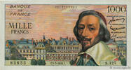 FRANCE 1000 Francs RICHELIEU FRANCE 1000 Francs RICHELIEU 1955 XF -
