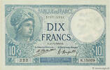 FRANCE 10 Francs MINERVE FRANCE 10 Francs MINERVE 1924 AU -