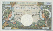 FRANCE 1000 Francs COMMERCE ET INDUSTRIE FRANCE 1000 Francs COMMERCE ET INDUSTRIE 1944 AU -