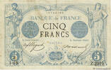 FRANCE 5 Francs NOIR FRANCE 5 Francs NOIR 1873 VF -
