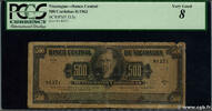 NICARAGUA 500 Cordobas NICARAGUA 500 Cordobas 1962 G -