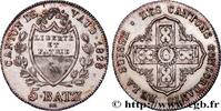 SWITZERLAND - CANTON OF VAUD 5 Batzen SWITZERLAND - CANTON OF VAUD 1828 (26mm, 4,50g, 6h) -