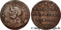 VATICAN AND PAPAL STATES 2 1/2 Baiocchi St Pierre VATICAN AND PAPAL STATES Rome 1797 (30,36mm, 12,88g, 12h) -