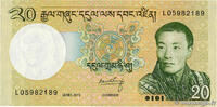 BHUTAN 20 Ngultrum BHUTAN 20 Ngultrum 2013 UNC -