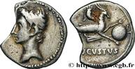 THE JULIO-CLAUDIANS (27 BC to 69 AD) Denier AUGUSTUS Gaule, Nîmes 19-18 AC. (19mm, 3,17g, 6h) -