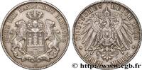 GERMANY - FREE CITY OF HAMBURG 3 Mark GERMANY - FREE CITY OF HAMBURG Hambourg 1909 (33mm, 16,65g, 12h) -