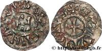 FRANCE Denier anonyme ou viennois au monogramme d'Henri I DAUPHINÉ - ARCHBISHOPRIC OF VIENNE - ANONYMOUS Vienne s.d. (19,5mm, 1,10g, 5h) -