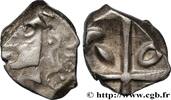 FRANCE Drachme “à la tête cubiste”, S. 20 GALLIA - SOUTH WESTERN GAUL - VOLCÆ TECTOSAGES (Area of Toulouse) c. 121-52 AC. (14mm, 3,01g, 8h) -