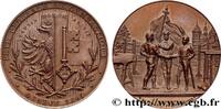 FRANCE Médaille, Fête fédérale de gymnastique SUISSE - CONFÉDÉRATION HELVÉTIQUE Suisse, Genève 1891 (45mm, 55,93g, 12h) -