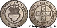 SWITZERLAND - CANTON OF FRIBOURG 5 Rappen SWITZERLAND - CANTON OF FRIBOURG 1831 (23mm, 2,11g, 6h) -