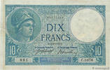 FRANCE 10 Francs MINERVE FRANCE 10 Francs MINERVE 1917 VF- -