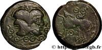 FRANCE Bronze à la tête janiforme, classe II aux annelets GALLIA BELGICA - SUESSIONES (Area of Soissons) c. 50-40 AC. (16,5mm, 2,76g, 9h) -