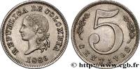 COLOMBIA 5 Centavos tête de la Liberté COLOMBIA Waterbury 1886 (20mm, 3,11g, 6h) -