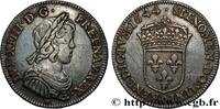 FRANCE Quart d'écu, portrait à la mèche courte LOUIS XIV THE SUN KING Lyon 1644 (28mm, 6,72g, 6h) -